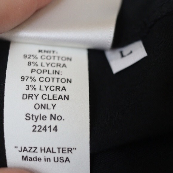 Finley Vintage 90s Black & White Jazz Halter Top Wednesday Adam's Vibes - Picture 11 of 11